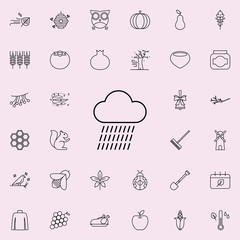rain icon. autumn icons universal set for web and mobile