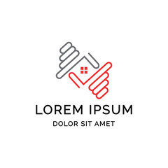 home capture logo template design