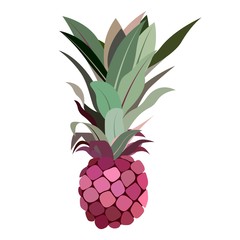 Pineapple on an isolated background