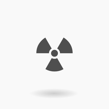 Radiation Sign Hazardous material Vector Icon Illustration Symbol