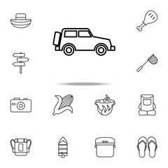 car for travel icon. Camping icons universal set for web and mobile