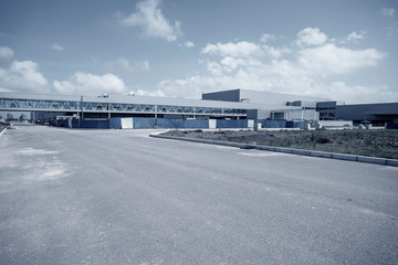Modern factory buildings and logistics warehouses..