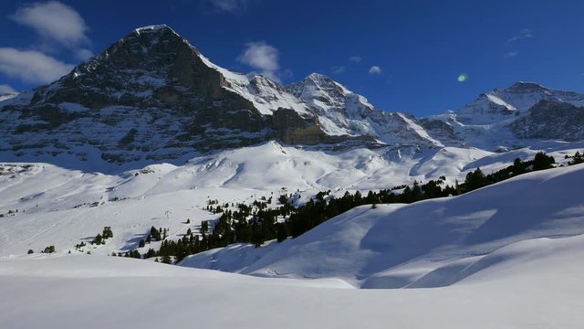 Eiger, Monch and Jungfrau, Bernese Alps, Switzerland, Europe
