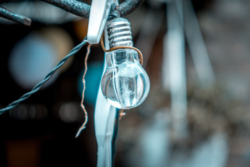 Fototapeta na wymiar Lightbulb hanging