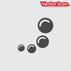 Bubble icon isolated sign symbol and flat style for app, web and digital design. Vector illustration.
