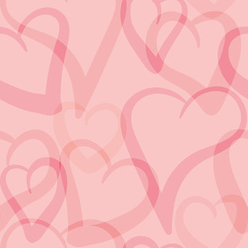 valentine hearts seamless pattern