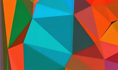 Chaotic triangles drawing abstract background. Original polygonal art pattern. Geometric texture with creative elements. Low poly wallpaper. Multicolor backdrop concept.