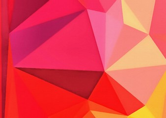 Chaotic triangles drawing abstract background. Original polygonal art pattern. Geometric texture with creative elements. Low poly wallpaper. Multicolor backdrop concept.