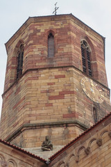 Rosheim France 10-15-2018. Old historic church at Rosheim in France