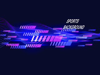 Modern color poster for sports.Fashionable abstract background. The composition of geometric shapes. Vector illustration.