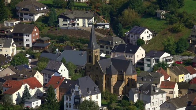 Church of St. Martin in Serrig, Saar Valley, Rhineland-Palatinate, Germany, Europe