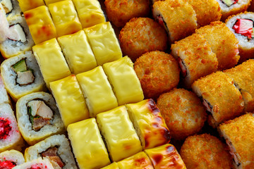 Japanese rolls for menu photos