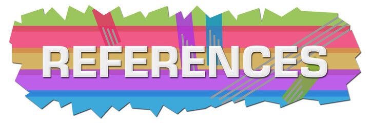 References Colorful Lines Cutout 