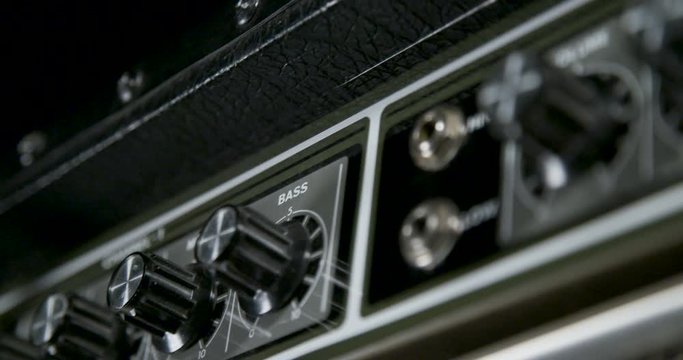 Retro guitar amplifier knobs