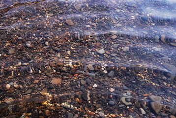 Waves ,clean, transparent water