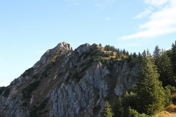 Blick auf den Branderschrofen, Tegelberg