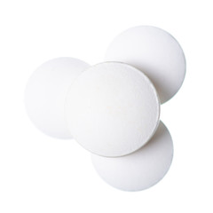 Pills medicine pharmacy white on white background isolation, top view
