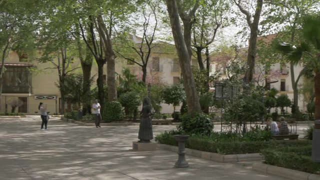 Alameda Del Tajo, park and gardens, Ronda, Andalucia, Spain, Europe