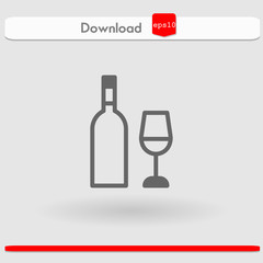 wine vector icon