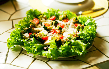 Delicious salad dish