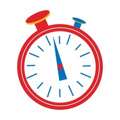 Clock Timer graphic design. Start, finish. Time management. Stopwatch