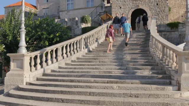 Old Town Gate, Korcula Old Town, Korcula, Dalmatia, Croatia, Europe 
