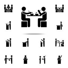 joint lunch icon. Conversation icons universal set for web and mobile