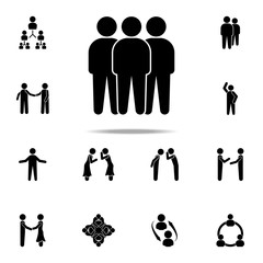 staff icon. Conversation icons universal set for web and mobile