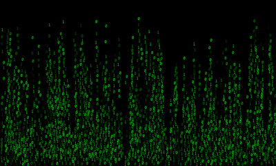 Obraz premium Binary code cyber monday sale background.