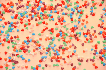 Colorful candy heart.
