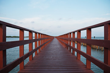 Thailand coastal bridge 