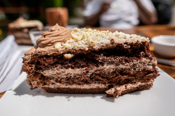 piece of chocolate cake