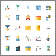 25 management icon. Vector illustration management set. folder and building icons for management works