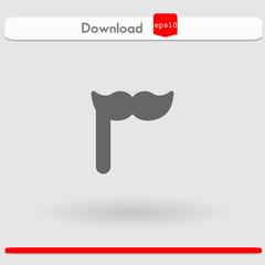 mustache vector icon