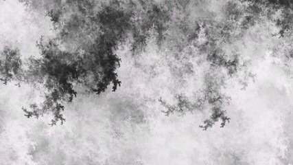 Abstract fantastic grey clouds. Colorful fractal background. Digital art. 3d rendering.