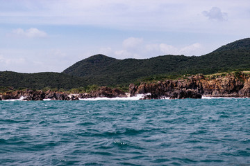 Fototapeta premium Seascape, beautiful sea, rocks, waves