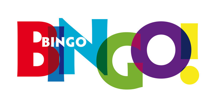 Bingo - vector of stylized colorful font