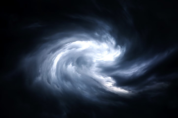 Blurred Whirlwind in the Clouds