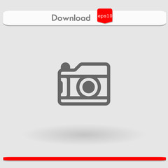 photo camera vector icon