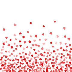 Background of random falling hearts