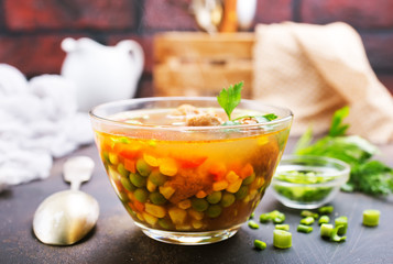 Soup in bowl