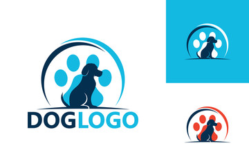 Dog Logo Template Design Vector, Emblem, Design Concept, Creative Symbol, Icon
