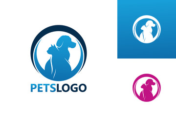 Pets Logo Template Design Vector, Emblem, Design Concept, Creative Symbol, Icon