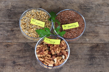 sprouted barley  flax and walnut