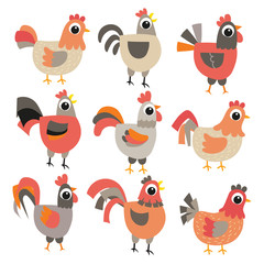 chicken worksheet vector design