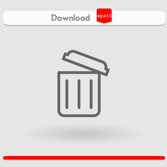 trash vector icon