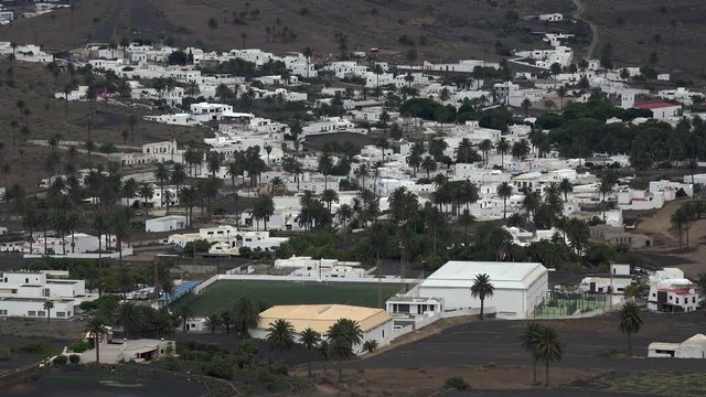Haria in the Valley of Thousand Palm Trees, Lanzarote, Canary Islands, Spain, Atlantic, Europe