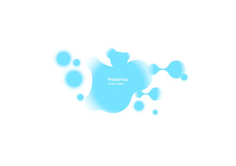 Probiotics bacteria vector design. Probiotics bacteria vector design. Concept of design with Lactobacillus Probiotic Bacteria. Template design with Prebiotic healthy nutrition ingredient