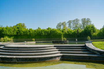 The beautiful garden, fountain of Place of Versailles
