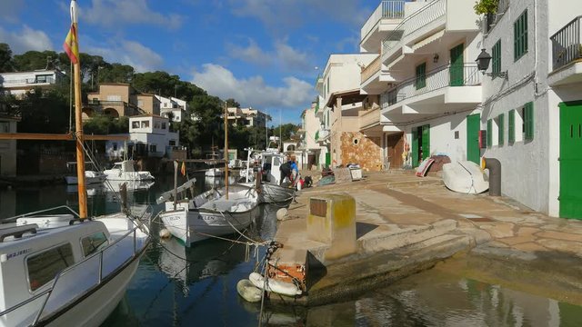Fishing harbour of Cala Figuera, Mallorca (Majorca), Balearic Islands, Spain, Mediterranean, Europe